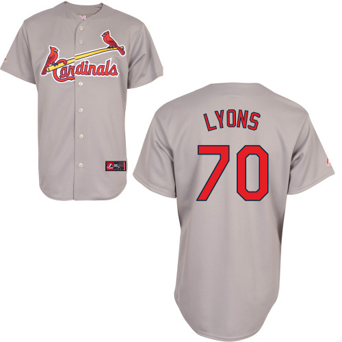 Tyler Lyons #70 Youth Baseball Jersey-St Louis Cardinals Authentic Road Gray Cool Base MLB Jersey